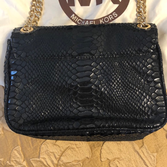 Michael Kors Black Gold Chain Small Shoulder Bag - Picture 6 of 8